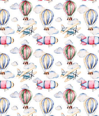 Rolgordijn voor het raam Luchtschepen en ballonnen