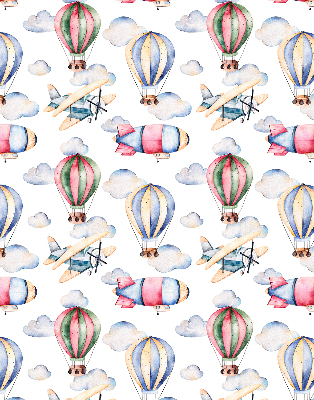 Rolgordijn voor het raam Luchtschepen en ballonnen