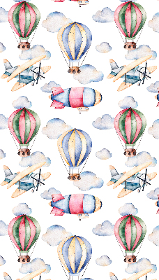 Rolgordijn voor het raam Luchtschepen en ballonnen