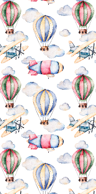 Rolgordijn voor het raam Luchtschepen en ballonnen