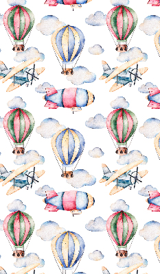 Rolgordijn voor het raam Luchtschepen en ballonnen