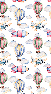 Rolgordijn voor het raam Luchtschepen en ballonnen