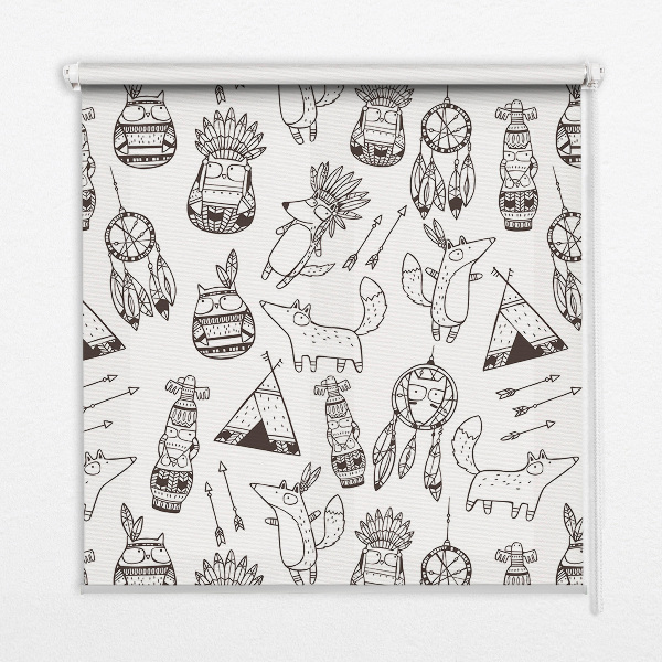 Rolgordijn verduisterend Getekende afbeeldingen