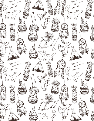 Rolgordijn verduisterend Getekende afbeeldingen