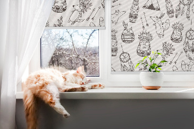 Rolgordijn verduisterend Getekende afbeeldingen