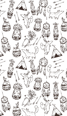 Rolgordijn verduisterend Getekende afbeeldingen