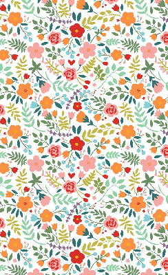 Rolgordijn voor het raam Geschilderde bloemen