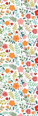 Rolgordijn voor het raam Geschilderde bloemen