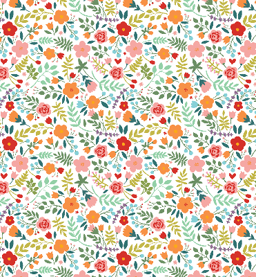 Rolgordijn voor het raam Geschilderde bloemen