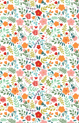 Rolgordijn voor het raam Geschilderde bloemen