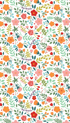 Rolgordijn voor het raam Geschilderde bloemen