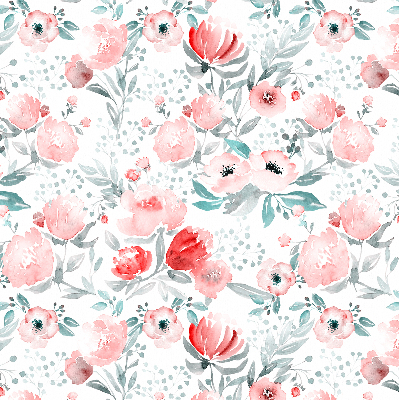 Rolgordijn verduisterend Roze klaproos