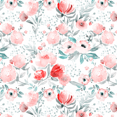 Rolgordijn verduisterend Roze klaproos