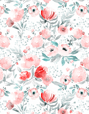 Rolgordijn verduisterend Roze klaproos