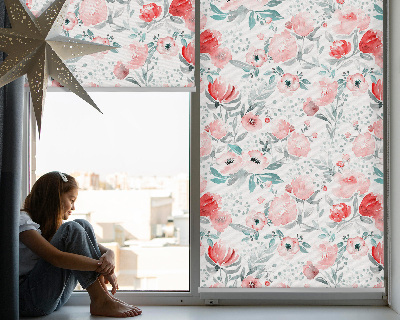 Rolgordijn verduisterend Roze klaproos