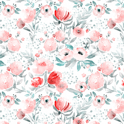 Rolgordijn verduisterend Roze klaproos