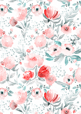 Rolgordijn verduisterend Roze klaproos