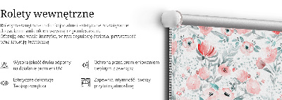 Rolgordijn verduisterend Roze klaproos