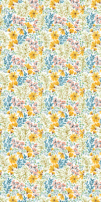 Rolgordijn voor het raam Bloemen