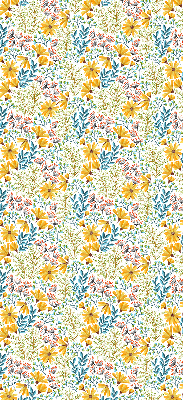 Rolgordijn voor het raam Bloemen