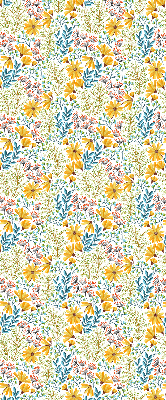 Rolgordijn voor het raam Bloemen