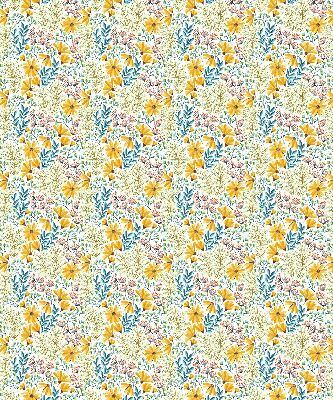 Rolgordijn voor het raam Bloemen