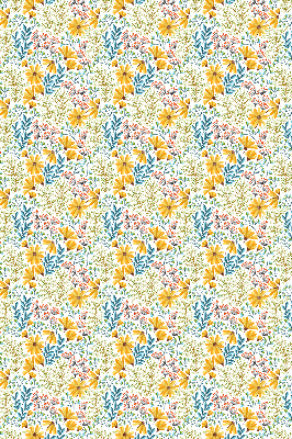 Rolgordijn voor het raam Bloemen