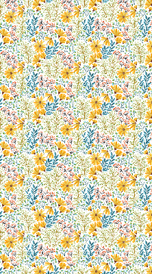 Rolgordijn voor het raam Bloemen