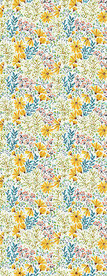 Rolgordijn voor het raam Bloemen