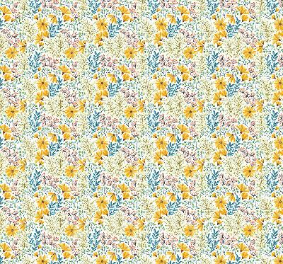 Rolgordijn voor het raam Bloemen