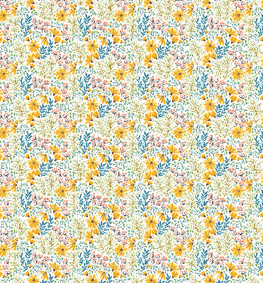 Rolgordijn voor het raam Bloemen