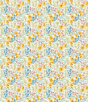 Rolgordijn voor het raam Bloemen