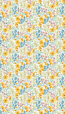 Rolgordijn voor het raam Bloemen