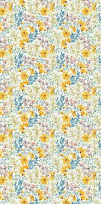 Rolgordijn voor het raam Bloemen