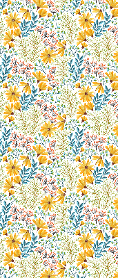 Rolgordijn voor het raam Bloemen