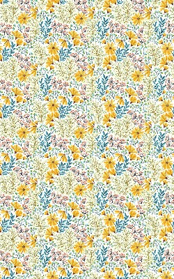 Rolgordijn voor het raam Bloemen