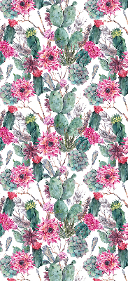 Rolgordijn voor het raam Cactusbloem