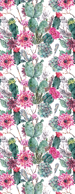 Rolgordijn voor het raam Cactusbloem