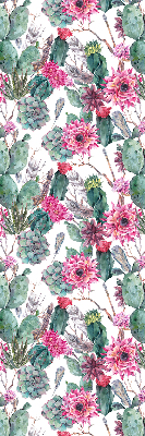 Rolgordijn voor het raam Cactusbloem