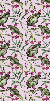 Rolgordijn voor het raam Tropische bladeren