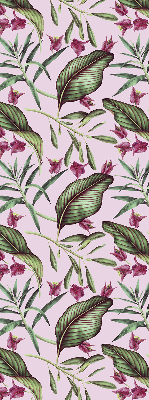 Rolgordijn voor het raam Tropische bladeren