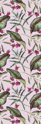 Rolgordijn voor het raam Tropische bladeren