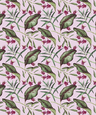 Rolgordijn voor het raam Tropische bladeren