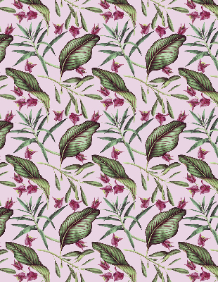 Rolgordijn voor het raam Tropische bladeren