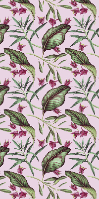 Rolgordijn voor het raam Tropische bladeren