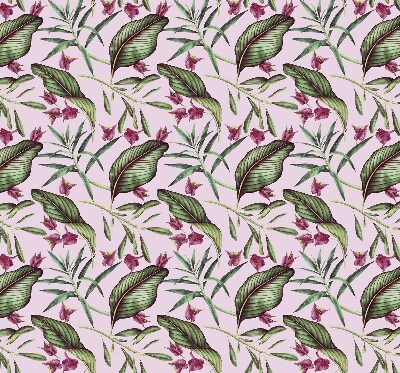 Rolgordijn voor het raam Tropische bladeren