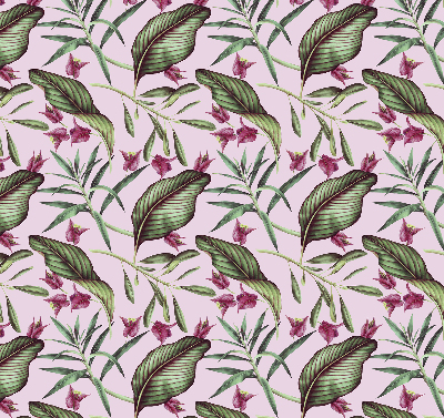 Rolgordijn voor het raam Tropische bladeren