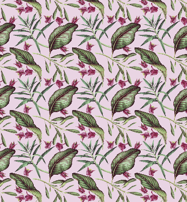 Rolgordijn voor het raam Tropische bladeren