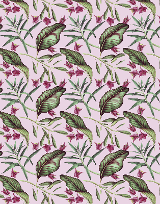 Rolgordijn voor het raam Tropische bladeren