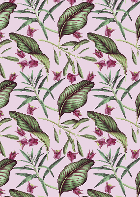 Rolgordijn voor het raam Tropische bladeren